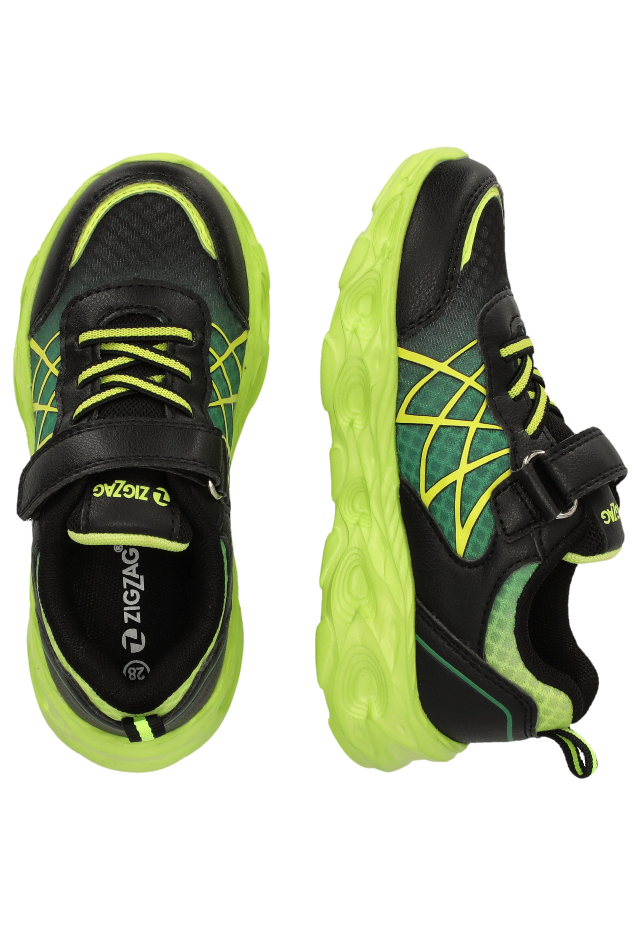 ZigZag Sneakers 'Kalmi' in Black