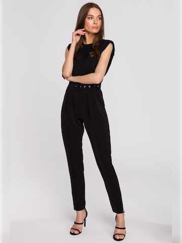 Stylove - Jumpsuit en negro: frente