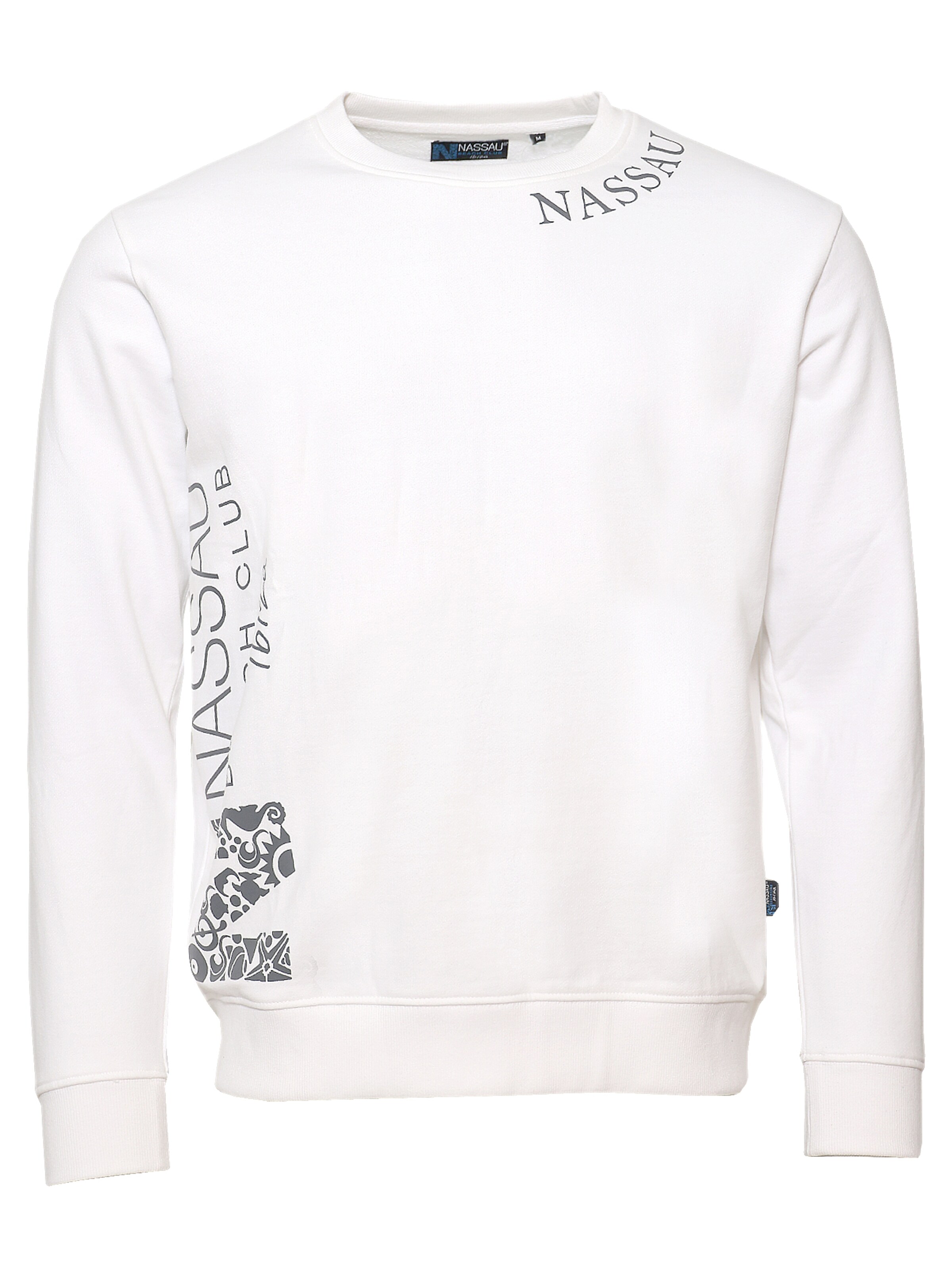 NASSAU Beach Club Sweatshirt 'NB231043' in Wit: voorkant