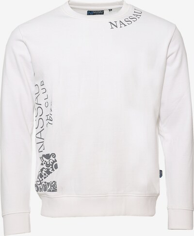 NASSAU Beach Club Sweat-shirt 'NB231043' en noir / blanc cassé, Vue avec produit