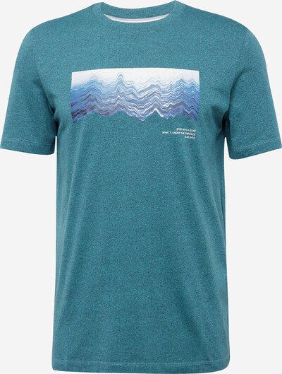 s.Oliver T-Shirt en aqua / bleu violet / blanc, Vue avec produit