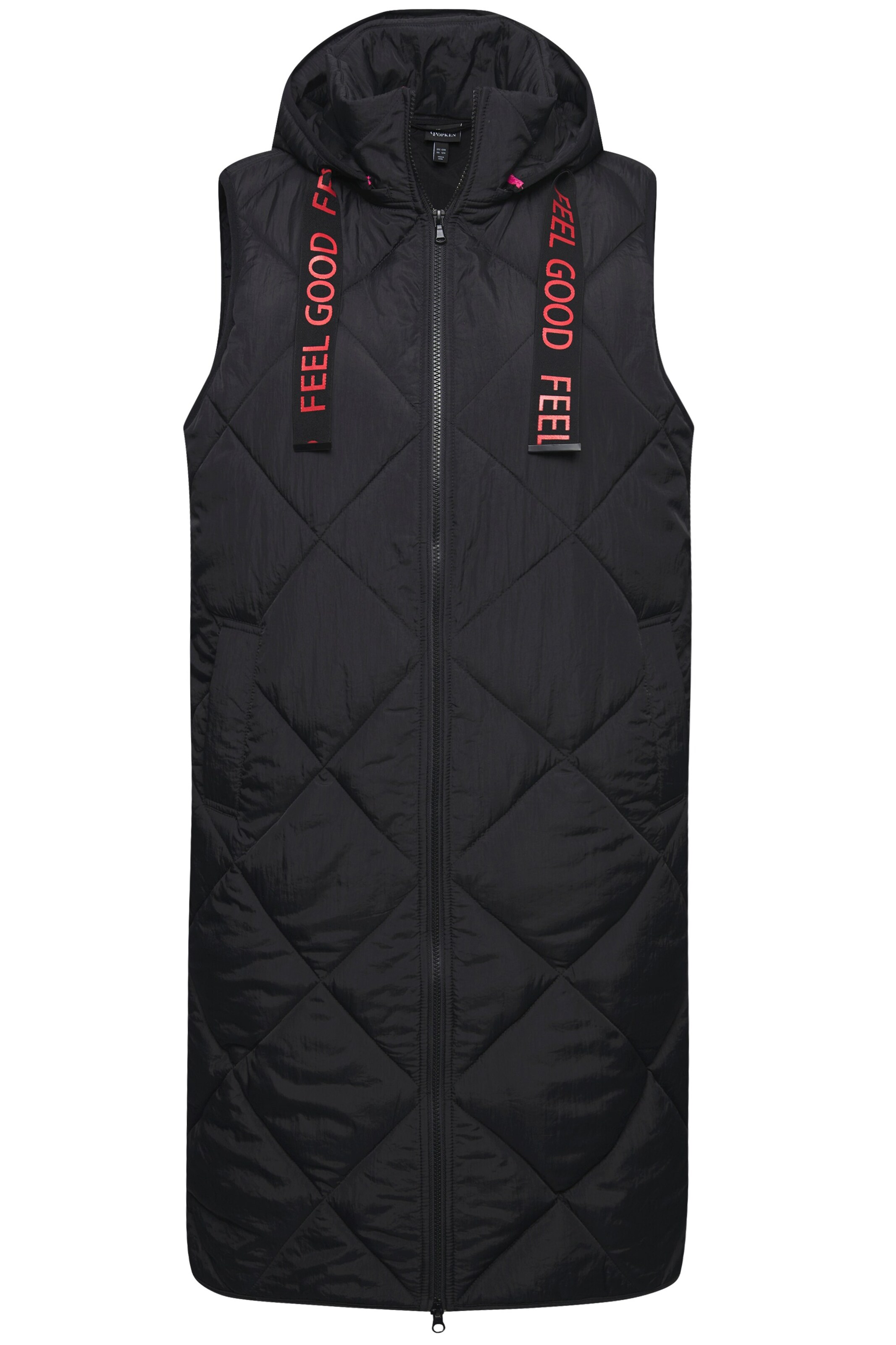 Ulla Popken Vest in Black: front