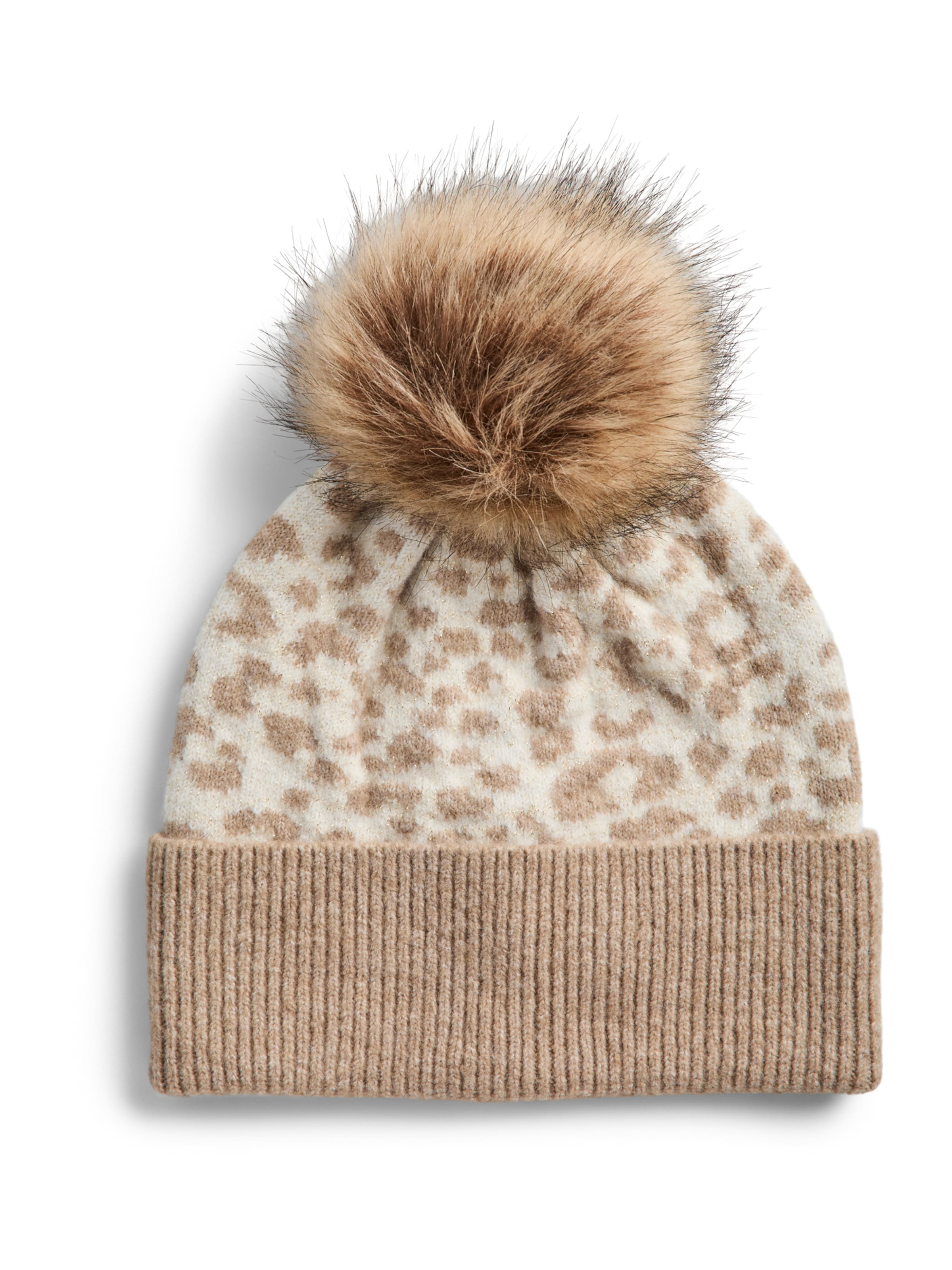 Berretto 'PCJUMBO' di PIECES in beige: frontale