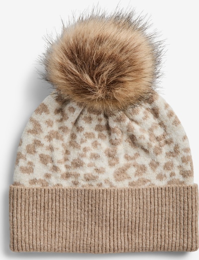 PIECES Beanie 'PCJUMBO' in 55-60 in Cream / Camel, Item view