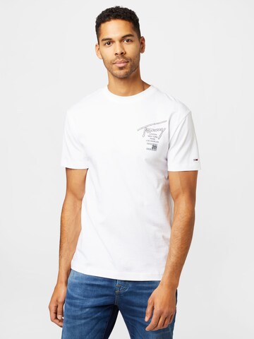 Tommy Jeans - Camiseta en blanco: frente