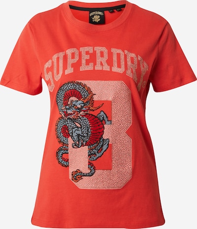 Maglietta Superdry di colore blu / grigio / rosso, Visualizzazione prodotti