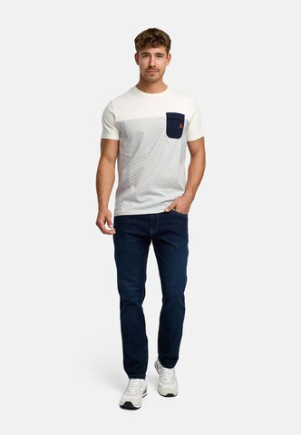 T-Shirt INDICODE JEANS en blanc