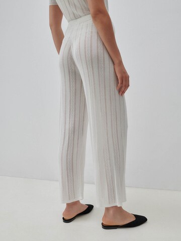 ABOUT YOU x Marie von Behrens Wide leg Pants 'Ruby' in White