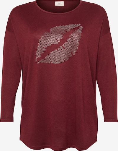 Marškinėliai 'CARMALBA' iš ONLY Carmakoma, spalva – karmino raudona / sidabrinė, Prekių apžvalga