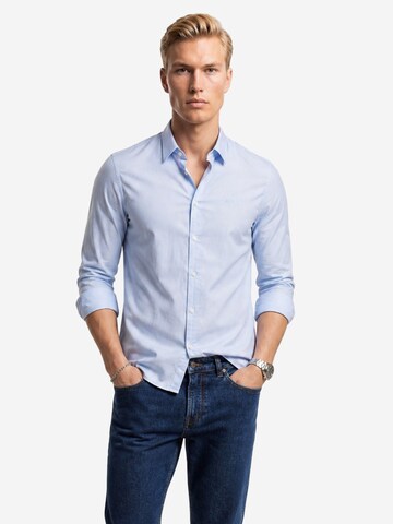Maglietta '8NZCGB Z8ANZ' di ARMANI EXCHANGE in blu: frontale