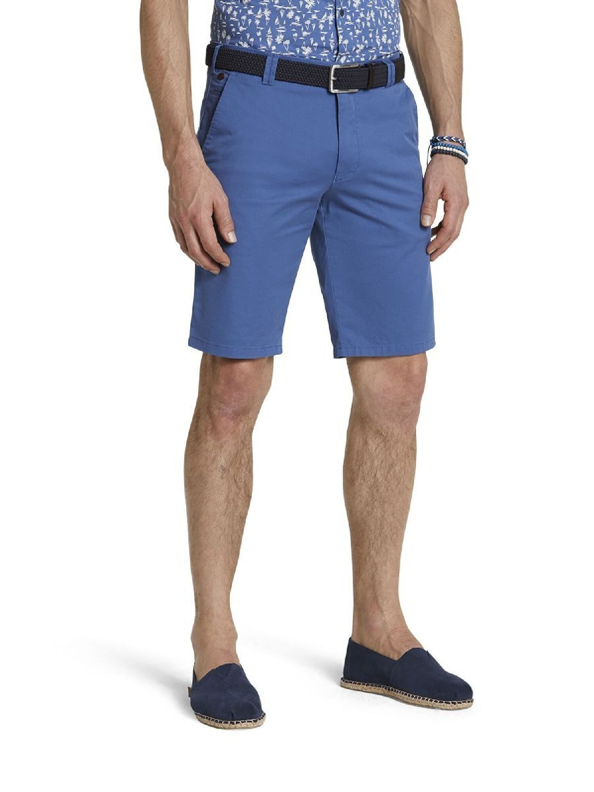 Regular Pantalon chino 'Palma' MEYER en bleu : devant