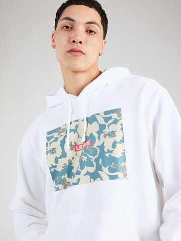 LEVI'S ® Rovný strih Mikina 'Relaxed Graphic Hoodie' - biela