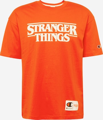 Champion Authentic Athletic Apparel Shirt in Oranje: voorkant