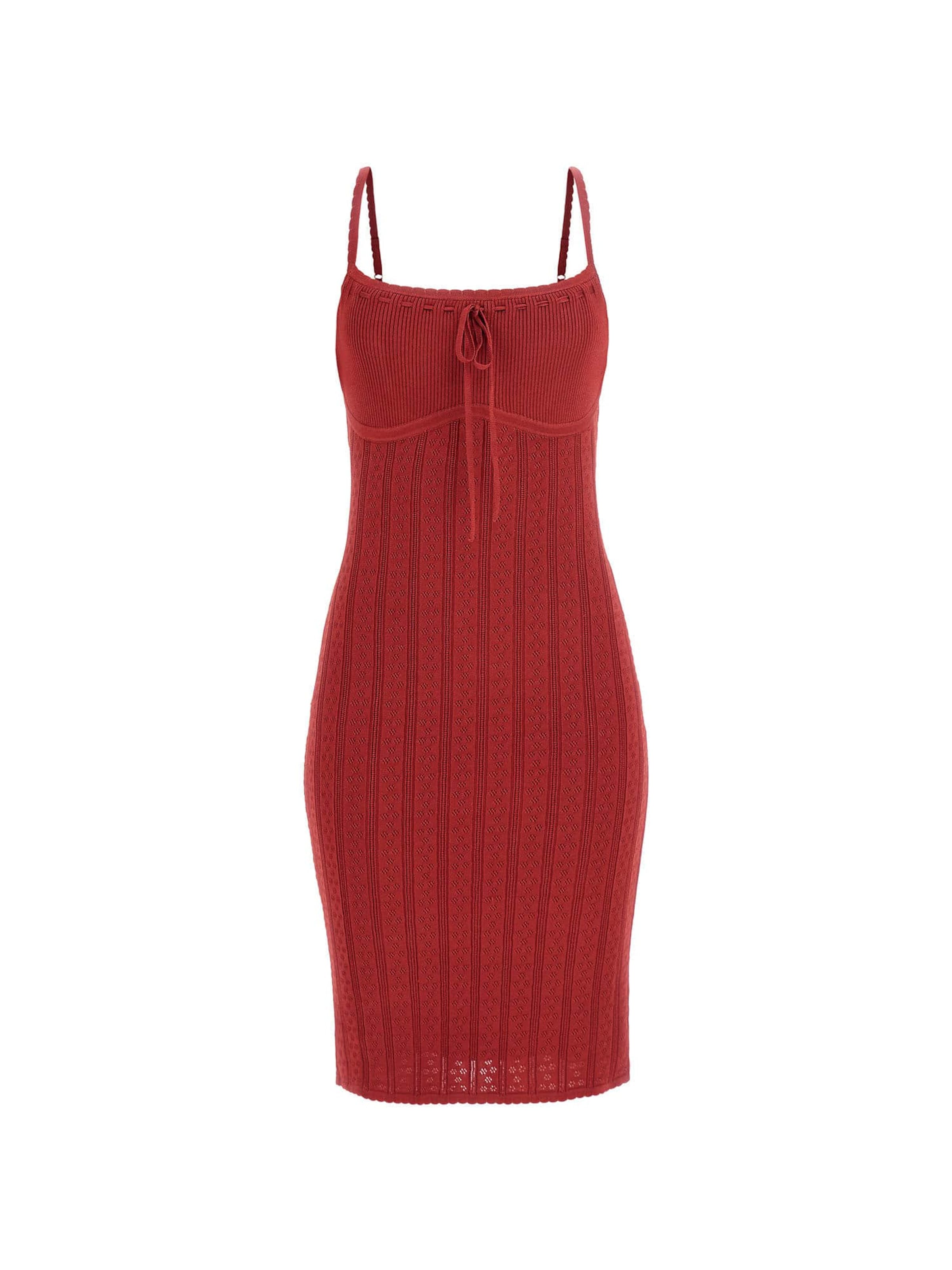 GUESS Strickkleid in Rot: Vorderseite