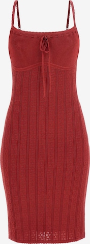 GUESS Strickkleid in Rot: Vorderseite
