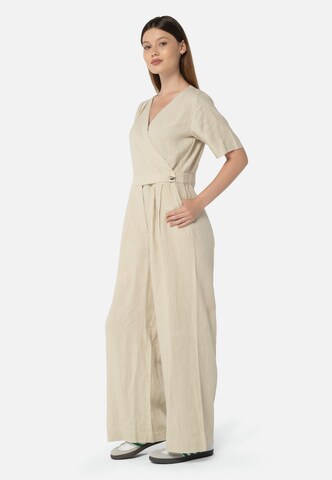 FRESHLIONS Jumpsuit 'Kira' in Beige