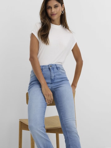bonprix Slimfit Jeans in Blauw: voorkant