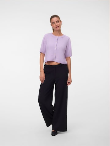 VERO MODA Knit Cardigan 'VMSoffe' in Purple