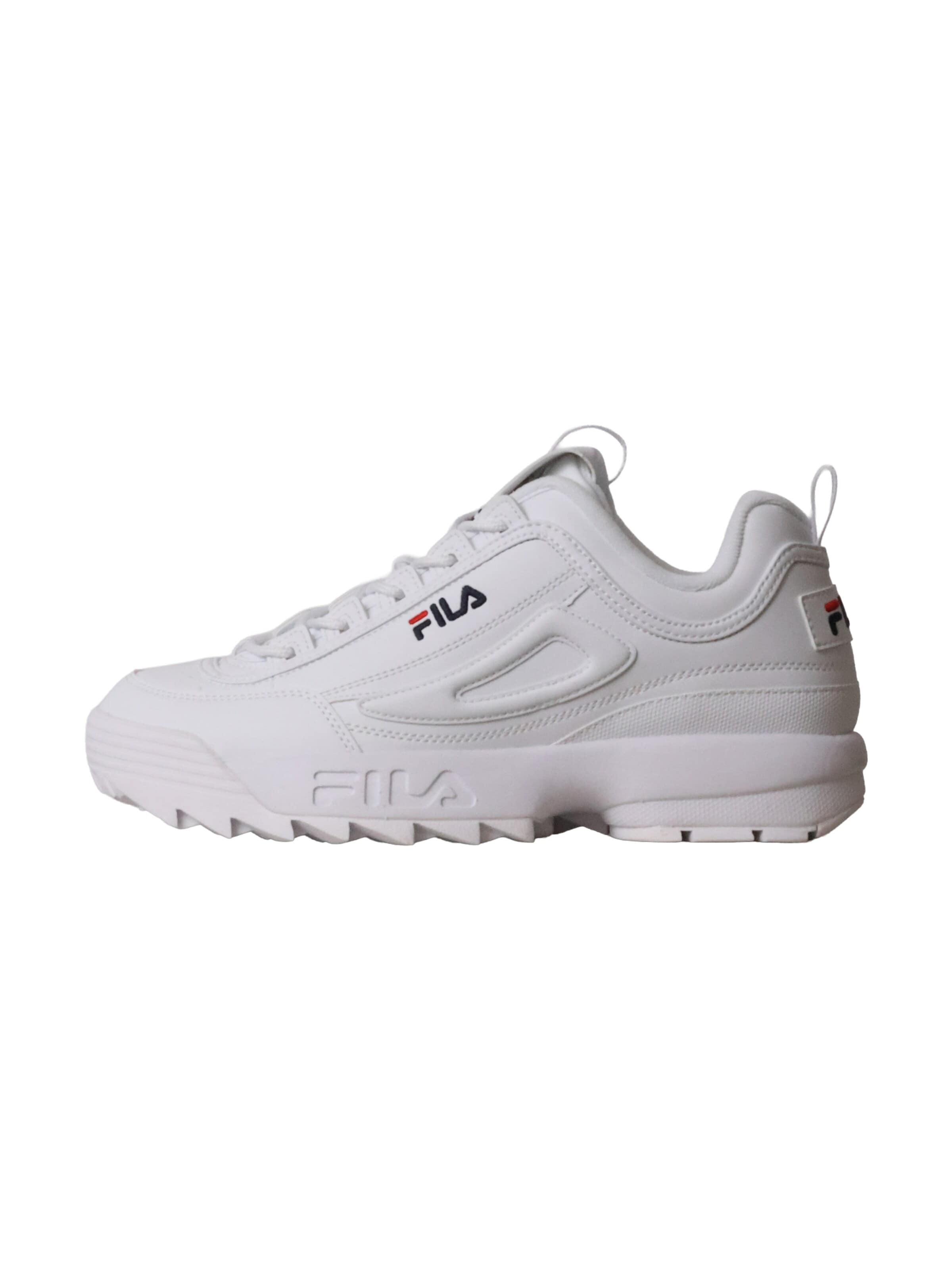 FILA - Calzado deportivo con cordones en blanco: frente