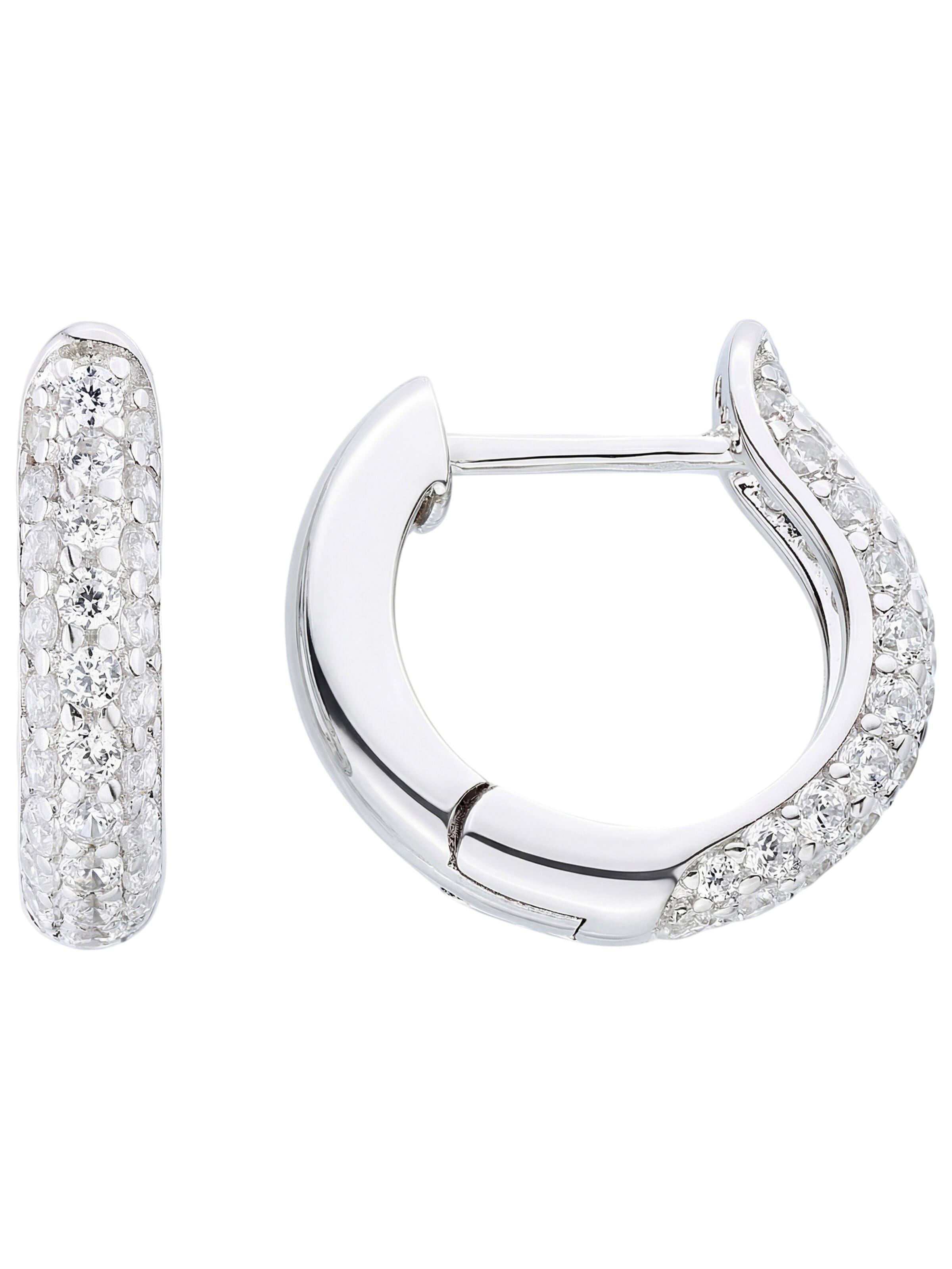 Jobo Earrings in Silver: front