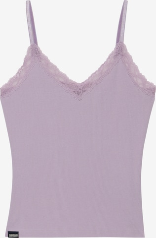 Haut 'Essential' Superdry & Co en violet : devant