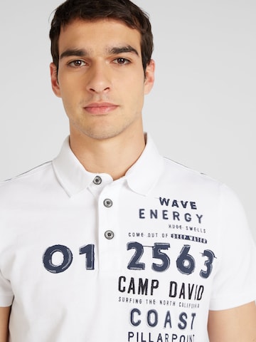 CAMP DAVID Shirt in Wit