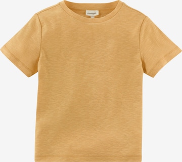 T-Shirt hessnatur en jaune : devant