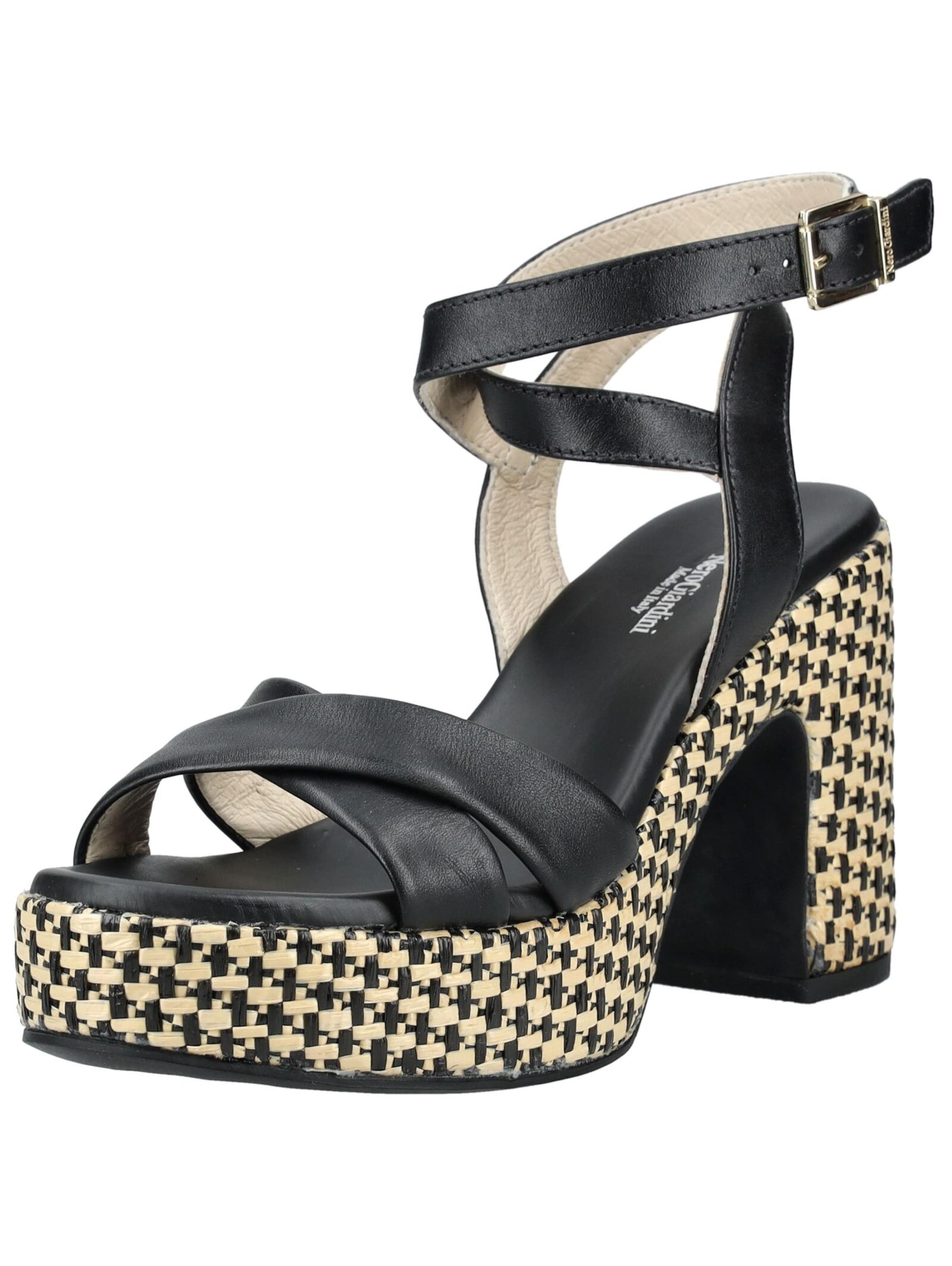 Nero Giardini Sandales à lanières en noir, Vue avec produit