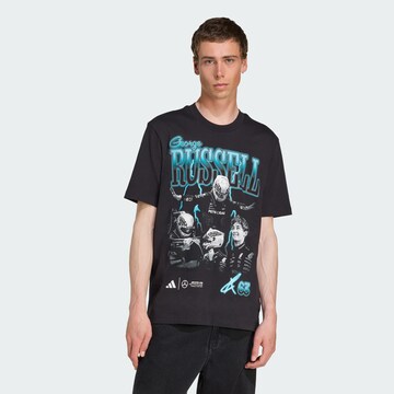 ADIDAS PERFORMANCE Performance shirt 'Mercedes - AMG Petronas Formula One Team George Russell' in Black: front