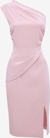Awesome Apparel Cocktail Dress in Pink: front