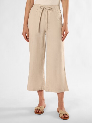 Soyaconcept Wide Leg Hose 'Ina' in Beige: Vorderseite