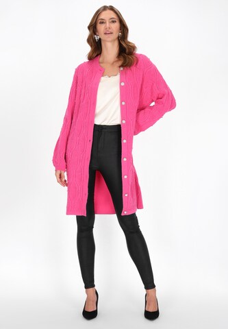faina Knit cardigan in Pink