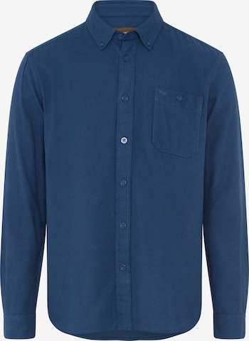 Man's World Button Up Shirt in Blue: front