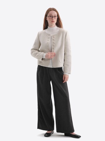 TorWeit Strickjacke 'Wool-Blend Coat Short'‌‌‌‌‌‌‌‌‌ in Weiß