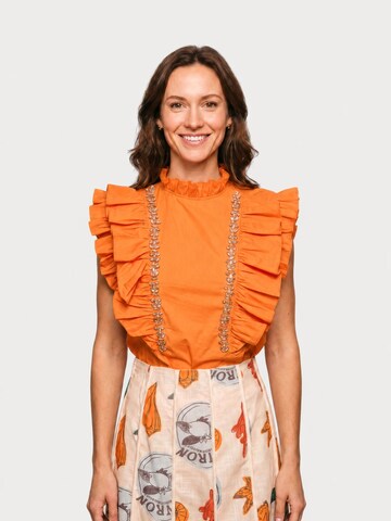 Camicia da donna di Fulgor in arancione