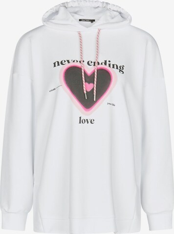 MARC AUREL Sweatshirt in White: front