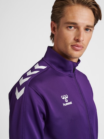 Hummel Sports sweat jacket in Purple