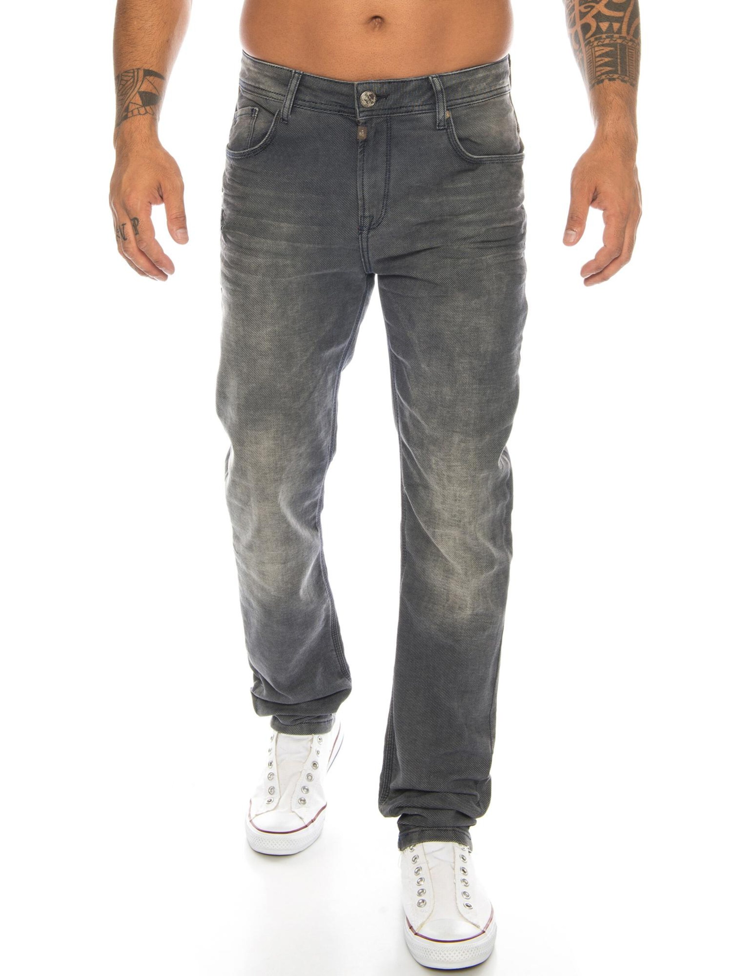 CIPO & BAXX Slim fit Jeans 'BJ374' in Grey: front