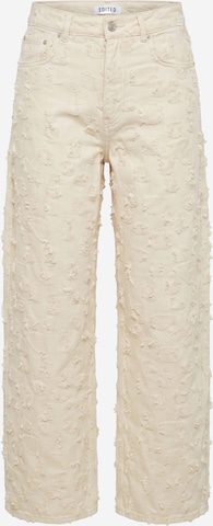 EDITED Barrel Jeans 'Theodora' in Beige: front