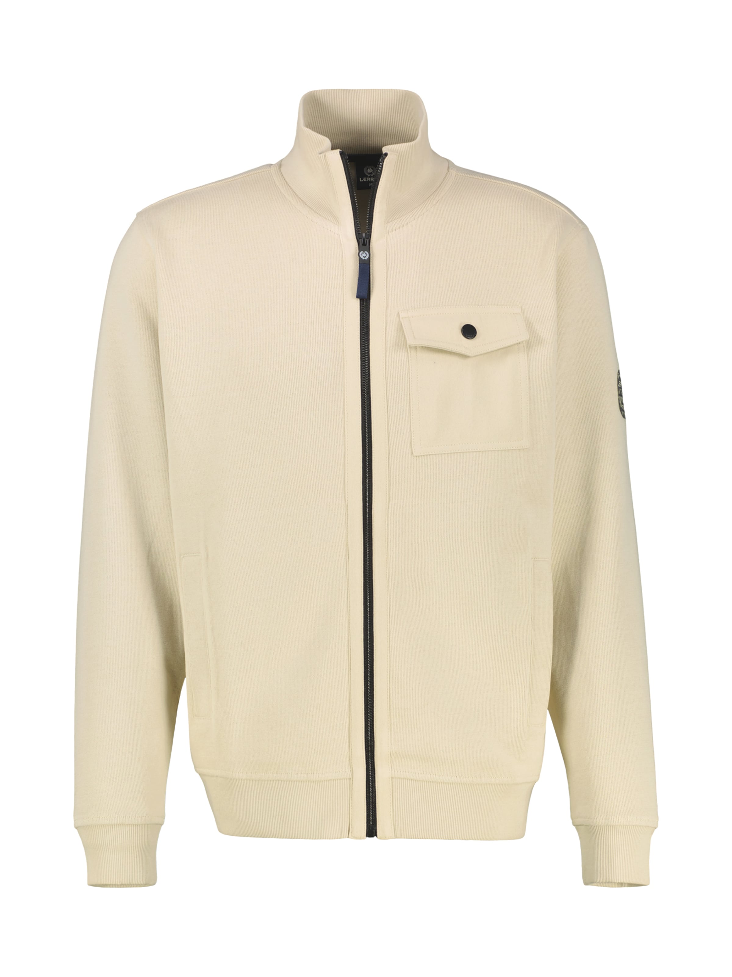 LERROS Sweatjacke in Beige: Vorderseite