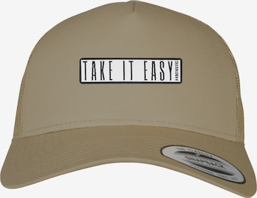 F4NT4STIC Cap 'Take It Easy' in Green: front