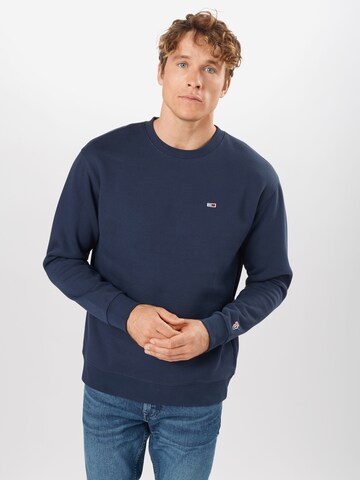 Tommy Jeans Regular fit Sweatshirt in Blauw: voorkant