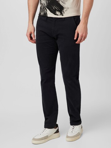 QS Normální Chino kalhoty – šedá: přední strana