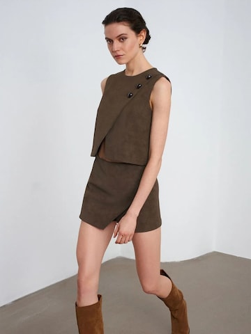 Gilet Dilvin en marron