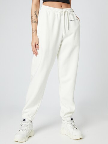 ABOUT YOU x Dardan Loose fit Pants 'Sammy' in White