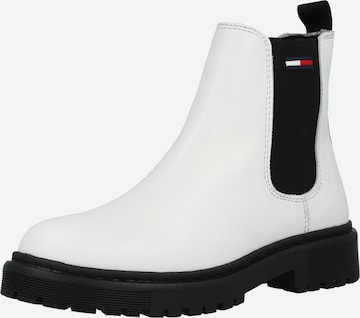 Tommy Jeans - Botas Chelsea en blanco: frente