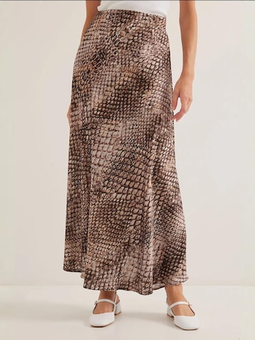 Bigdart Skirt in Brown: front