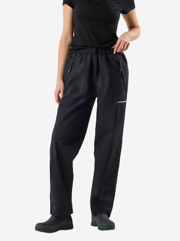Regular Pantalon outdoor 'Orust' SWEDEMOUNT en noir : devant