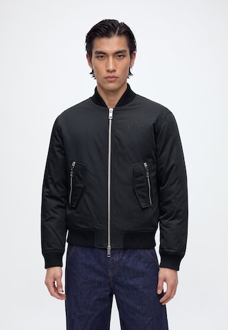 19V69 ITALIA Between-season jacket 'Camillo Street' in Black: front