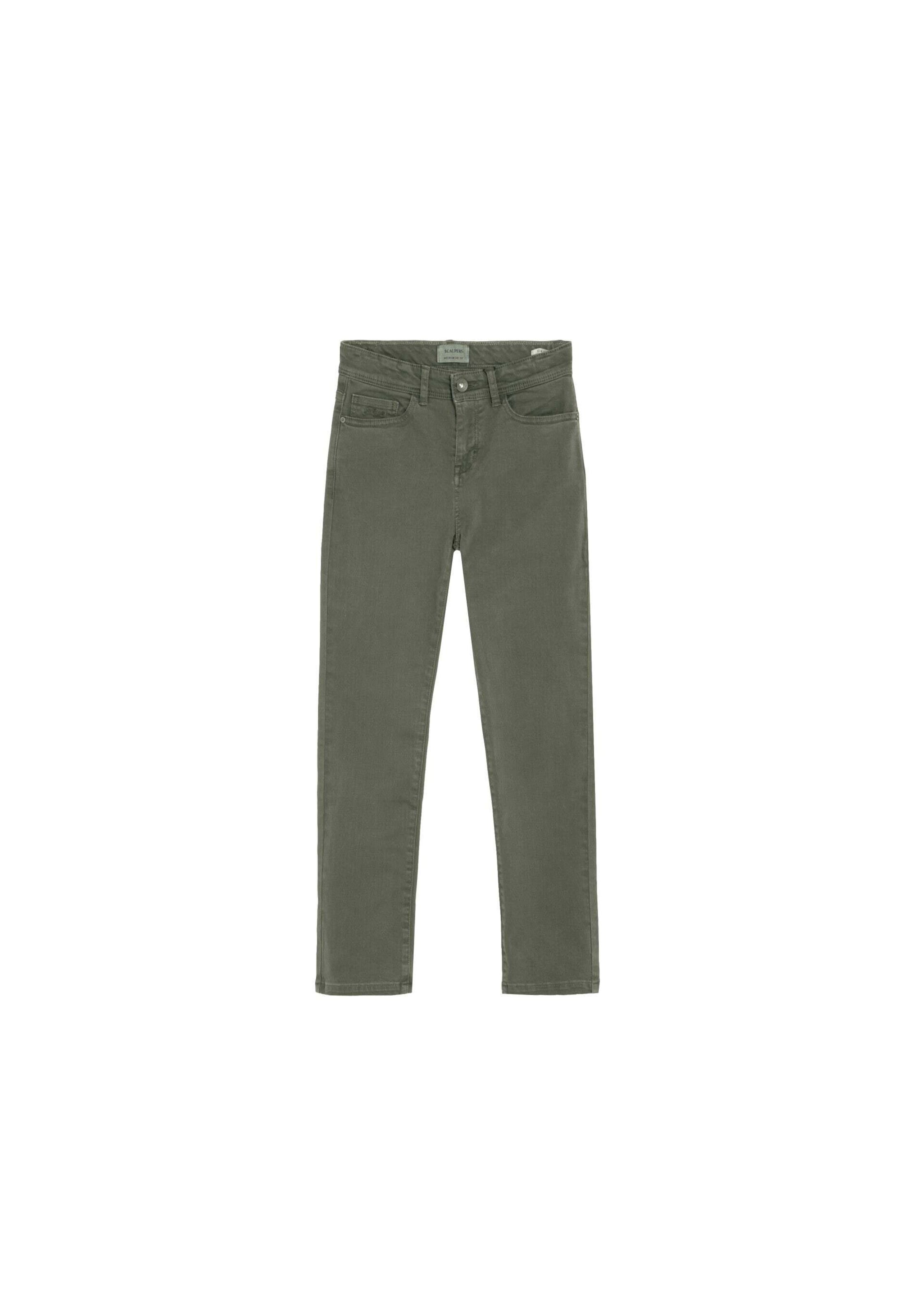 Scalpers Regular Broek ' ' in Groen: voorkant